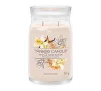 Yankee Candle Signature candela profumata | Crème Brûlée alla vaniglia in giara grande | Candele di miscela di cera di soia lunga durata | regalo perfetto per le donne