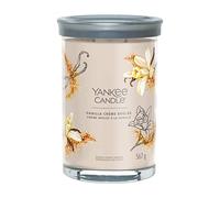 Yankee Candle Signature candela profumata | Crème Brûlée alla vaniglia in tumbler grande | Candele di miscela di cera di soia lunga durata | regalo perfetto per le donne