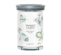 Yankee Candle Signature Candela Profumata, Talco per Bambini in Tumbler Grande, Candele di Miscela di Cera di Soia Lunga Durata, Regalo per le Donne