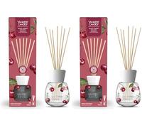Yankee Candle Signature Diffusore a bastoncini | Amarena | 100 ml | Fino a 10 settimane di fragranza | Confezione riciclabile | Un regalo perfetto per una donna (Confezione da 2)