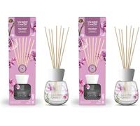 Yankee Candle Signature Diffusore a bastoncini | Orchidea selvatica | 100 ml | Fino a 10 settimane di fragranza | Confezione riciclabile | Un regalo perfetto per una donna (Confezione da 2)