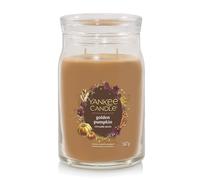 Yankee Candle - Signature Jar Candles Golden Pumpkin 567g - LARGE - Candele profumate