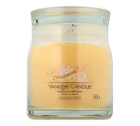 Yankee Candle Candela profumata firmata, candela media in barattolo alla vaniglia con doppio stoppino, miscela di cera di soia, candela a lunga combustione, regalo perfetto per le donne