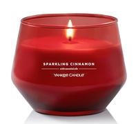 Yankee Candle Studio Candele Profumate | Candela Media Sparkling Cinnamon | Lunga Durata 35-50 Ore | Elegante Design in Vetro con Cera Viola | Regalo Perfetto per Donna, Mamma e Nozze