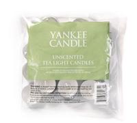 Yankee Candle Tea Light Candele 25 Pezzi Non Profumate, Cera, Bianco, 17 x 19.2 x 5.5 cm