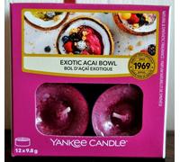 Yankee Candle TEELICHTER, EXOTIC ACAI BOWL, 1 x 12 pezzi, raro