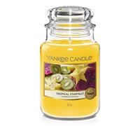 Yankee Candle Tropical Starfruit, Per Una Sensazione “Baciati Dal Sole”, Giallo, 10 x 10 x 17 cm; 623 grammi