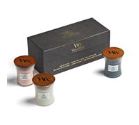 Yankee Candle WoodWick Cofanetto Regalo con 3 Candele Clessidra Mini con Stoppino in Legno Fragranze Assortite, 3 x 85g