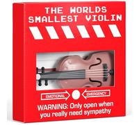 Yankee Swap, regalo di elefante bianco, regalo di Babbo Natale segreto - divertente violino più piccolo del mondo, regalo di compleanno per 30° 40° 50° compleanno