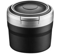 yanliliang Posacenere da Auto con Coperchio, Compatibile con Il posacenere per Audi Q2 Q3 Q4 E-Tron Q5 Q7 Q8 Q8 E-Tron Quattro per Auto; posacenere per Sigarette; posacenere Anti-Odore.,Black+Silver