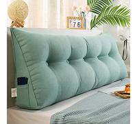 Yanman - Cuscino triangolare per testiera del letto, grande, supporto lombare per letto, divano, casa, camera da letto e ufficio