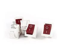 YANMAO Interruttore 5 X CD1 AC 250V 6A 125V 10A 2Pin SPST Pannello di accensione/spegnimento Interruttore Rocer Rosso