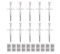 Yanmis 10 Pacchetti Microchip per Animali Domestici Universali, IS011784/5 FDX-B 134.2KHz 125kHz ID PET ID Tag (1,4 * 8mm)