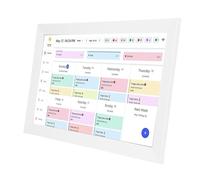 Yanmis 15.6in Grafico Scolastico del Calendario Digitale Smart, 1080p TOUNTSCREEN Display Interattivo Organizzatore di Pareti da 32 GB per Pianificazioni per Famiglie Cloud Photo (Spina europea)