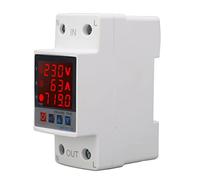Yanmis AC220V Oltre la Protezione della Tensione - Dispositivo di Protezione della Tensione di Auto -reset e Intelligente Adatto All'uso di Casa e Ufficio (63A)