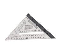 Yanmis Accuratezza in Lega di Alluminio Elevata Precisione Quadrata 7 Pollici con Livello per la Lavorazione del Legno, Strumento di Carpentiere per Costruttori (SILVER)