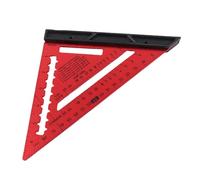 Yanmis Accuratezza in Lega di Alluminio Elevata Precisione Quadrata 7 Pollici con Livello per la Lavorazione del Legno, Strumento di Carpentiere per Costruttori (rosso)