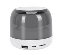 Yanmis Altoparlante Bluetooth Altoparlante Wireless Portatile RGB Compatto per Uso Interno Ed Esterno Spettacolo di Luci e Accoppiamento Stereo 5W 82x94x94mm (WHITE)