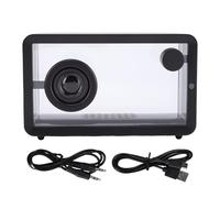 Yanmis Altoparlante Bluetooth Portatile, Altoparlante Wireless Bluetooth Trasparente da 8 W, Suono Potente e Luci RGB, 12 Ore di Riproduzione, per Casa, All'aperto, in Viaggio