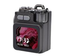 Yanmis Altoparlante Bluetooth Portatile, Altoparlante Wireless BT5.4 con Guscio Interamente in Metallo, Bassi, Luci RGB per Giochi Musicali All'aperto, Film, Chiamate, 15 M