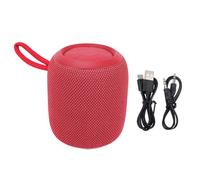 Yanmis Altoparlante Bluetooth Portatile, BT 5.3 Small Wireless Altoparlatore con Luce RGB, Cinghia, IP67 Acqua, Supportare la Riproduzione della Scheda di Memoria del Disco Aux U, (rosso)
