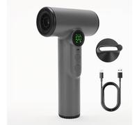 Yanmis Asciugacapelli a Corda, Batteria da 15600 MAh, Asciugacapelli Ricaricabili USB, Caldo e Freddo, Potente per Asciugatura Rapida, Usato per Viaggi, Campeggio e