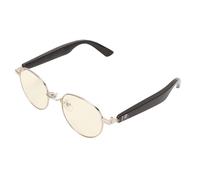 Yanmis Audio Smart Glasses Bluetooth 5.0 Occhiali da Sole a Orecchie Aperte con Altoparlante, Lenti Piatte Anti Luce Blu Occhiali da Sole Sportivi Smart per Uomo Donna, IPX4 Impermeabile Chiamate in