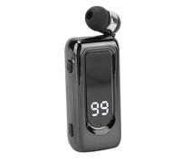 Yanmis Auricolare Wireless Retrattile Bluetooth 5.4 con Display LED, Cuffia Stereo con Clip per Collare e Batteria Rimovibile, Ricarica Rapida 20 Min, 18 Ore di Autonomia per Autisti Prof