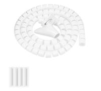 Yanmis Avvolgicavo con Tubo Flessibile a Spirale con Cerniera, Avvolgicavo per Organizzare il Cablaggio, Protezione per Cavi per TV e Computer, Tubo per Riporre i Cavi (1,5 m*22 mm)