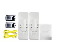 Yanmis Bridge Wireless Punto a Punto da 900Mbps per Esterni a Lungo Raggio, Bridge WiFi da 5,8 GHz con Antenna 14dBi, Kit Ethernet Wireless con Portata di 5 Km con Doppie Porte Gigabit per Azienda