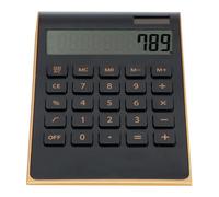 Yanmis Calcolatrice Solare a 10 Cifre, Strumento Finanziario da Tavolo a | Calcolatrice da tavolo portatile con display LCD inclinato, tasti sensibili, per ufficio domestico, affari e contabilità