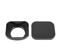 Yanmis Camera Lens Hood Shade for DSLR/Mirrorless, Aluminium Alloy Square Lens Hood Shade Protector with Cap (43MM)