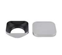 Yanmis Camera Lens Hood Shade for DSLR/Mirrorless, Aluminium Alloy Square Lens Hood Shade Protector with Cap (40.5MM)