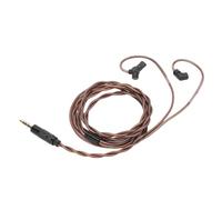 Yanmis Cavo per Auricolari IEM a 2 Pin con Microfono Staccabile, Cavo di Ricambio da 0,78 Mm per ZS10 PRO ZSN PRO EDX AS12 AS16 CCA C12 TRN MT1 CS2, per Auricolari di Aggiornamento HiFi OFC da 3,5 Mm