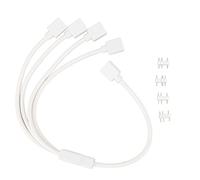 Yanmis Cavo Splitter ARGB da 1 a 4, Cavo Prolunga Splitter RGB Indirizzabile a 3 Pin da 5 V, Cavi ARGB Femmina-Femmina con Pin Maschio, per Telaio del Computer, Dissipatore di Calore