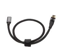 Yanmis Cavo USB C 3.2 Maschio a Femmina, PD 100 W Ricarica Rapida 10 Gbps 4K a 60 Hz Cavo Prolunga USB C con Design a Forma di L per Console di Gioco Steam Deck (50 cm)