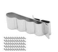 Yanmis Clamp/Holder per Cavi 50 -parte 304 in Acciaio Inossidabile, Morsetto Stabile a 4 Fili per il Pannello Solare, il Design della Barra di Puntura Previene la Via di Distanza, una Semplice