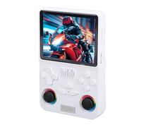 Yanmis Console di Gioco Portatile retrò, Console di Gioco retrò di Videogiochi Classico con Schermo da 4 Pollici 720x720 Memoria da 128 GB Batteria da 3000 MAh per Lettori Doppi 2D 3D (WHITE)