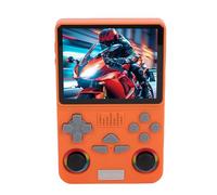 Yanmis Console di Gioco Portatile retrò, Console di Gioco retrò di Videogiochi Classico con Schermo da 4 Pollici 720x720 Memoria da 128 GB Batteria da 3000 MAh per Lettori Doppi 2D 3D (ORANGE)