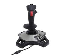 Yanmis Controlli del Simulatore di Volo, Controller di Joystick di Volo per PC con Funzione di Vibrazione e Controlli 'acceleratore, Pulsanti Multifunzionali, Bastone di Volo Cablato
