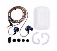 Yanmis Cuffie da Gioco Cablate, Auricolari IEM con Microfono, Auricolari Cablati da 3,5 Mm, Suono HiFi Bassi Profondi con Driver Dinamico da 1 Mm per Giochi Video Musicali (BLUE)