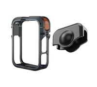 Yanmis Custodia con Telaio di utilità, Design Sicuro, Gabbia Protettiva in Lega di Alluminio per Fotocamera, per Microfono 360, Luce a LED