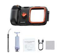 Yanmis Custodia per Telefono Impermeabile IP68 20 M/65 Piedi Custodia per Immersione con Trasmissione della Luce Al 97% Lente Antiappannamento Design a Prova di Perdite Fotografia Subacquea Snorkeling