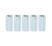 Dado esagonale, 5Pcs M12 * 40 dado a dado lungo esagonale dado a bussola esagonale da fermo di fissaggio filettato per casa, elettrodomestici da ufficio(17mm)