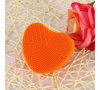 Yanmis Detergente per Pennelli Trucco Lavapavimenti in Silicone con Design a Punta di Dito Strumento Portatile per la Pulizia Quotidiana Viola (ORANGE)