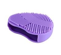 Yanmis Detergente per Pennelli Trucco Lavapavimenti in Silicone con Design a Punta di Dito Strumento Portatile per la Pulizia Quotidiana Viola (Viola lavanda)