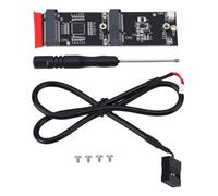 Yanmis Doppia Scheda Adattatore PCIe M.2, SSD NVMe + Scheda WiFi | Splitter M.2 Key-M 2230 da NVMe a PCIe, per Modulo Bluetooth, Scheda Madre ITX