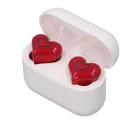 Yanmis Earbuds WL Auricolari Bluetooth a Forma di Cuore, Eleganti a Forma di Cuore con Custodia, Luce Sfumata di Colore, Audio Stereo HiFi Auricolari Bluetooth per Allenamenti Sport