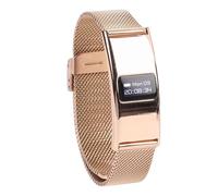 Yanmis Fitness Tracker, Braccialetto Sottile e Intelligente per Uomo e Donna, modalità Multisport, Monitor del Sonno, Resistente All'acqua IPX8, Avviso di Chiamata, Sveglia, Controllo (GOLD)