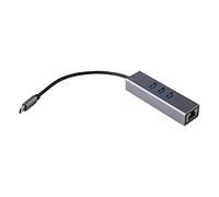 Yanmis Hub USB C per Laptop Adattatore Ethernet RJ45 e USB 3.0 da Tipo C a 3 in 5, Splitter in Alluminio Dongle Espansore Multiporta per Trasferimento Dati Rapido per Computer Tablet Cellulare